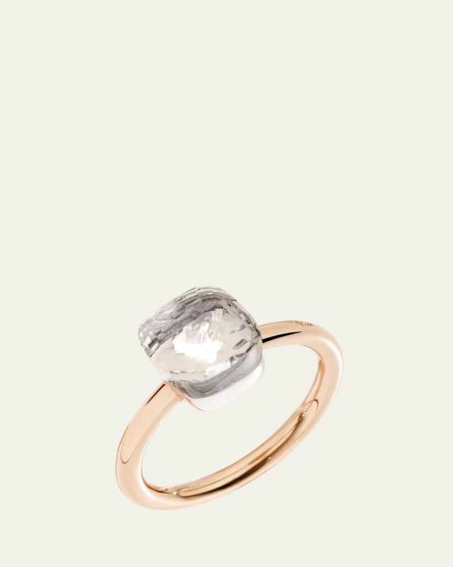 Nudo Petite Rose Gold & White Topaz Ring